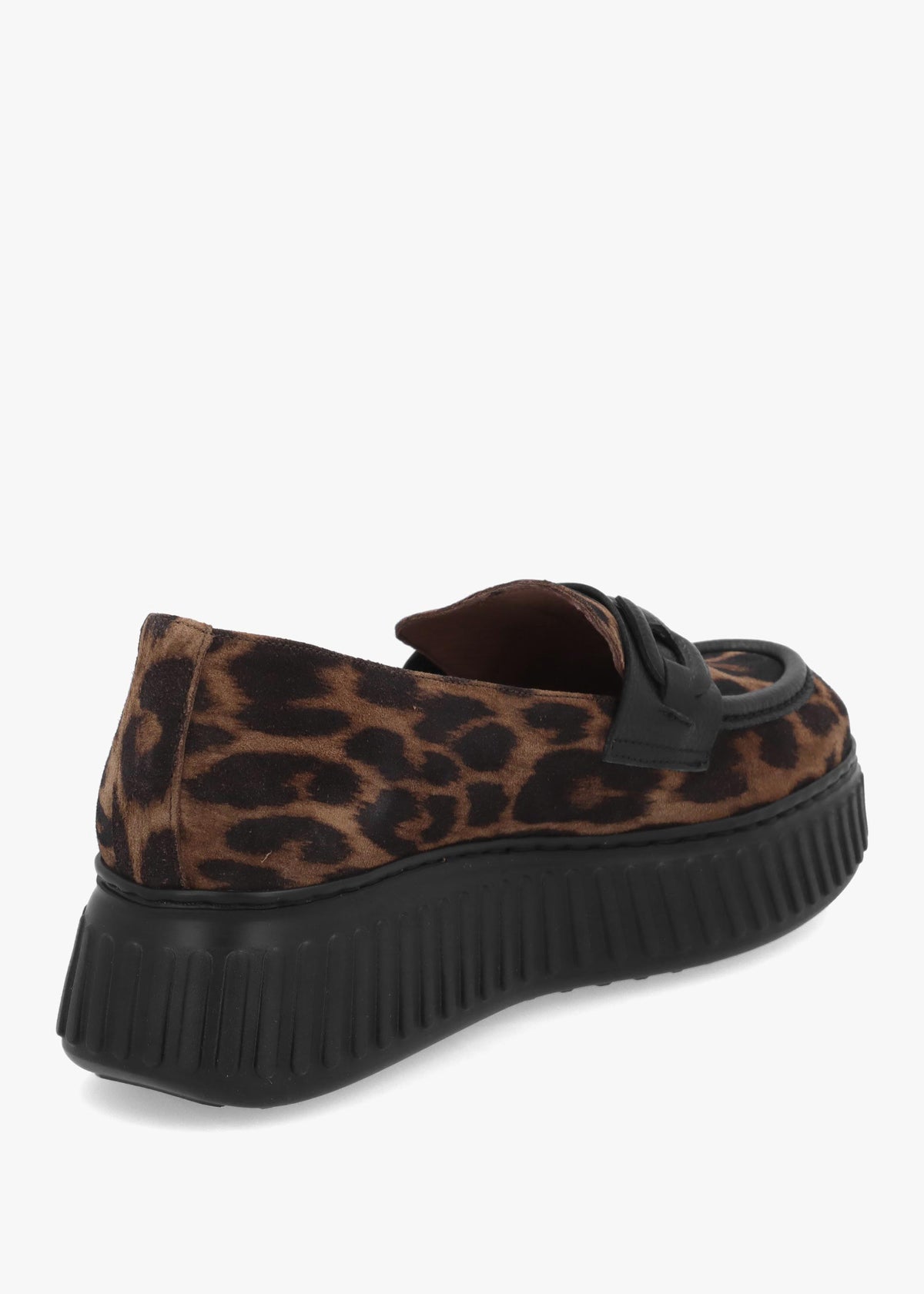 A-5203 Leopard Suede Loafers