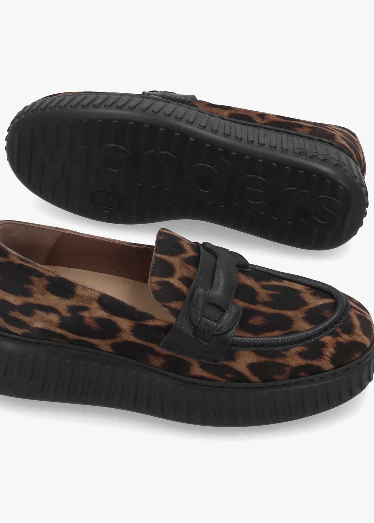 A-5203 Leopard Suede Loafers