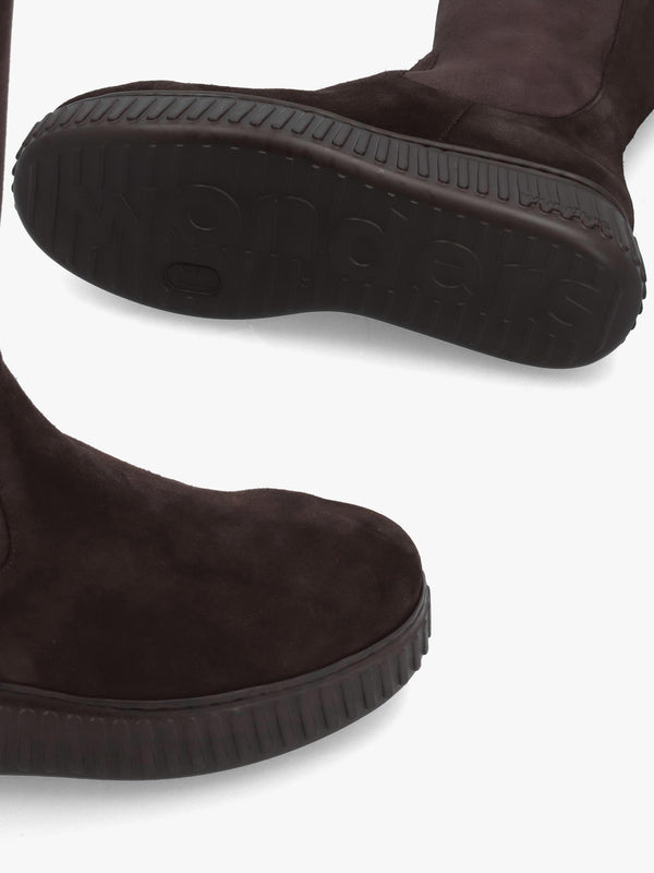 Wonders XFLY 04 Brown Suede Knee Boots